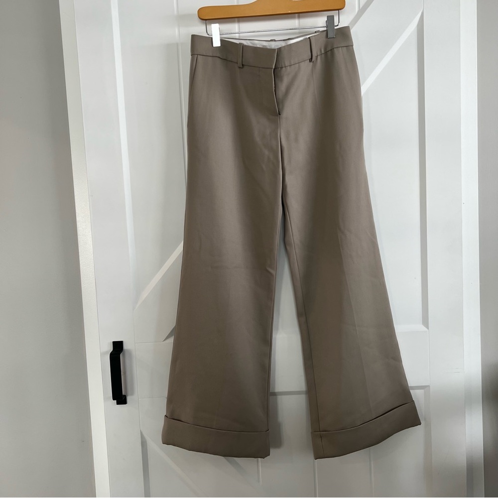 Beige straight leg Trousers from Chloé